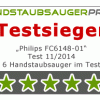 Handstaubsauger Test: Philips FC6148/01 - Der Testsieger